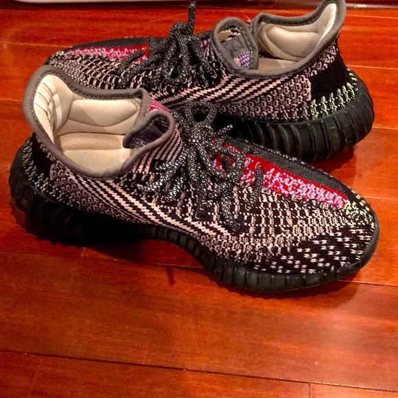 Boys Size 6 ( Authentic Yeezy Yechil (Recflective) Black for a steal of a $100). - Picture 1 of 5